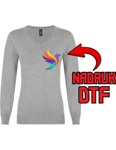 Sweter damski ODZIEŻ REKLAMOWA NADRUK DTF Logo grafika 20sztuk