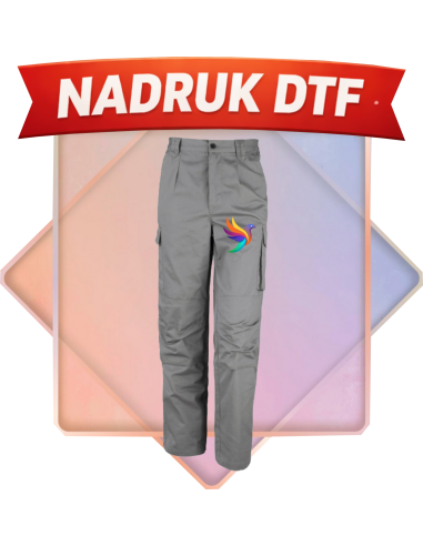 Spodnie robocze męskie firmowa PERSONALIZACJA NADRUK DTF Twoja grafika 10 SZT