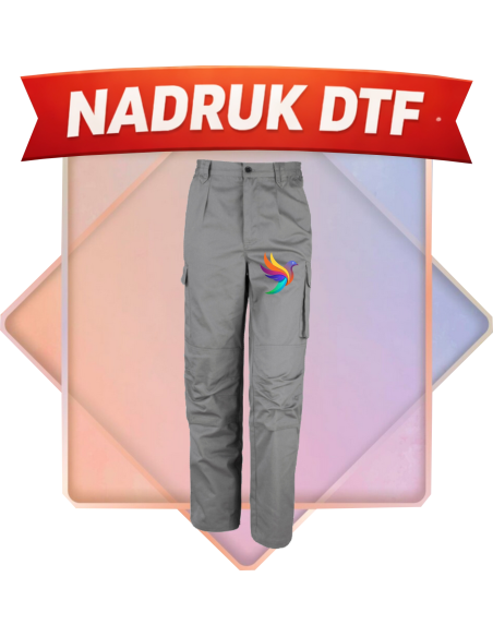 Spodnie robocze męskie firmowa PERSONALIZACJA NADRUK DTF Twoja grafika 10 SZT