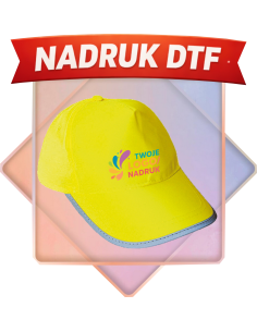 Czapka ostrzegawcza firmowa PERSONALIZACJA NADRUK DTF Twoja grafika 10 SZT