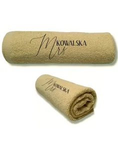 Ręcznik z Haftem Prezent dla Kobiety Żony Mrs na Prezent