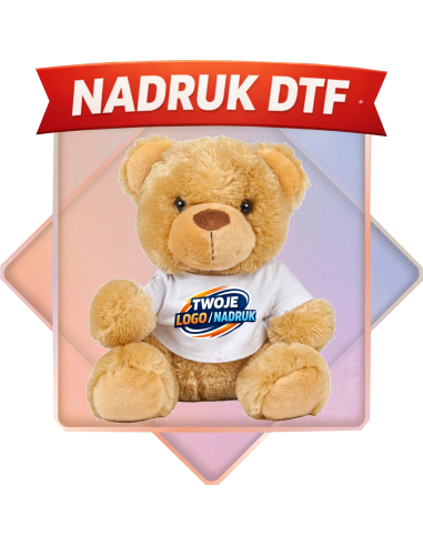 Miś w koszulce PERSONALIZACJA NADRUK DTF Twoja grafika 10 SZT
