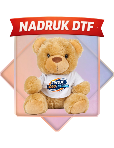 Miś w koszulce PERSONALIZACJA NADRUK DTF Twoja grafika 10 SZT