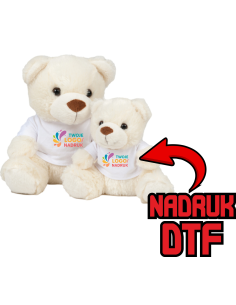 Miś w koszulce REKLAMOWY NADRUK DTF Logo grafika 20sztuk