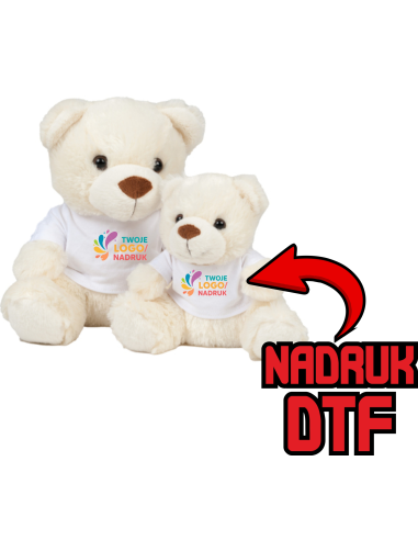 Miś w koszulce REKLAMOWY NADRUK DTF Logo grafika 20sztuk