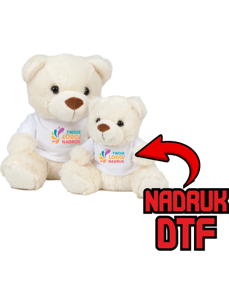 Miś w koszulce REKLAMOWY NADRUK DTF Logo grafika 20sztuk