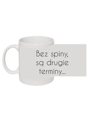 Foto Kubek dla Studenta z Nadrukiem bez Spiny Są Drugie