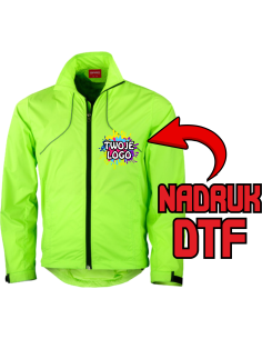 Wodoodporna kurtka ODZIEŻ REKLAMOWA NADRUK DTF Logo grafika 20sztuk
