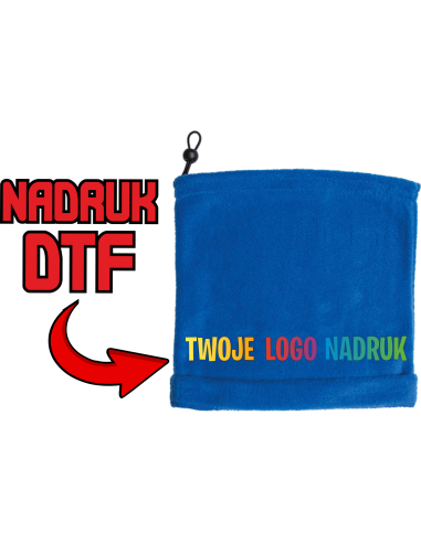 Szalik/komin narciarski ODZIEŻ REKLAMOWA NADRUK DTF Logo grafika 20sztuk