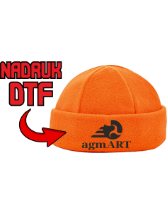 Czapka zimowa polarowa ODZIEŻ REKLAMOWA NADRUK DTF Logo grafika 20sztuk