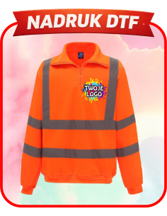 Bluza na zamkek odblaskowa firmowa PERSONALIZACJA NADRUK DTF Twoja grafika 10 SZT