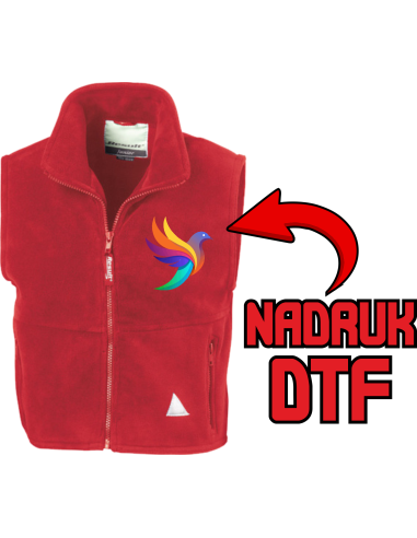 Bezrękawnik ODZIEŻ REKLAMOWA NADRUK DTF Logo grafika 20sztuk