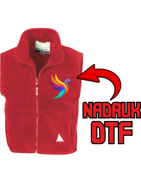 Bezrękawnik ODZIEŻ REKLAMOWA NADRUK DTF Logo grafika 20sztuk