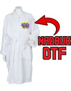Szlafrok kąpielowy unisex ODZIEŻ REKLAMOWA NADRUK DTF Logo grafika 20sztuk