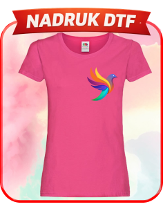 T-shirt damski firmowa PERSONALIZACJA NADRUK DTF Twoja grafika 10 SZT