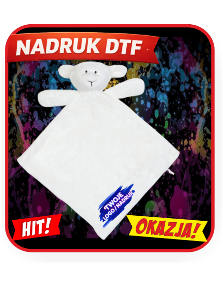 Dwuwarstwowy Kocyk/miś odzież reklamowa DTF logo trwały nadruk pełny kolor