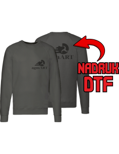 Lekki sweter męski ODZIEŻ REKLAMOWA NADRUK DTF Logo grafika 20sztuk