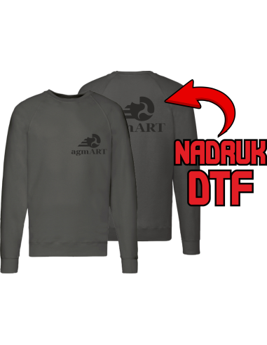 Lekki sweter męski ODZIEŻ REKLAMOWA NADRUK DTF Logo grafika 20sztuk