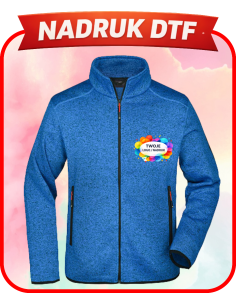 Kurtka Dzianinowa polarowa firmowa PERSONALIZACJA NADRUK DTF Twoja grafika 10 SZT
