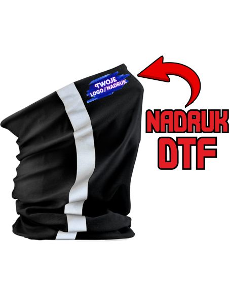 20 sztuk Komin odblaskowy ODZIEŻ REKLAMOWA NADRUK DTF Logo grafika