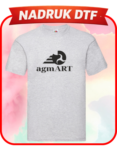 Męski T-shirt koszulka firmowa PERSONALIZACJA NADRUK DTF Twoja grafika 10 SZT