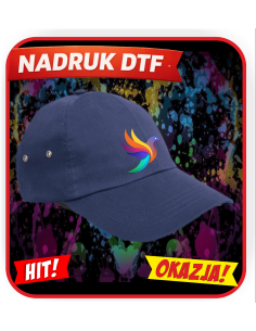 Czapka z daszkiem 6-panelowa odzież reklamowa DTF logo trwały nadruk pełny kolor