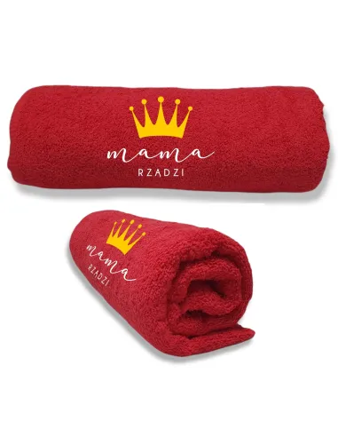 Ręcznik z Haftem Prezent na Dzień Mamy Królowa na Prezent