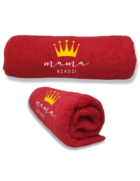 Ręcznik z Haftem Prezent na Dzień Mamy Królowa na Prezent