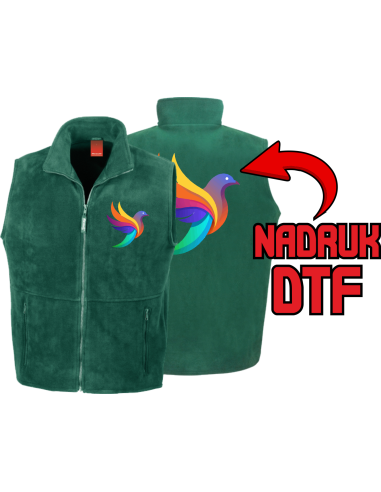 Męska Kamizelka polar ODZIEŻ REKLAMOWA NADRUK DTF Logo grafika 20sztuk
