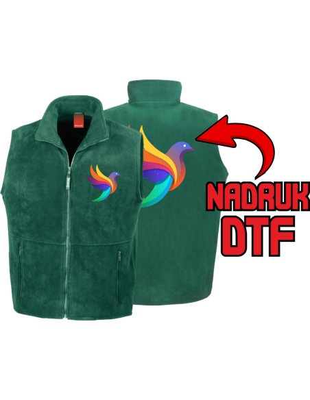 Męska Kamizelka polar ODZIEŻ REKLAMOWA NADRUK DTF Logo grafika 20sztuk