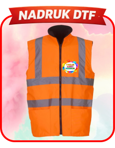 Polar Kamizelka odblaskowa firmowa PERSONALIZACJA NADRUK DTF Twoja grafika 10 SZT