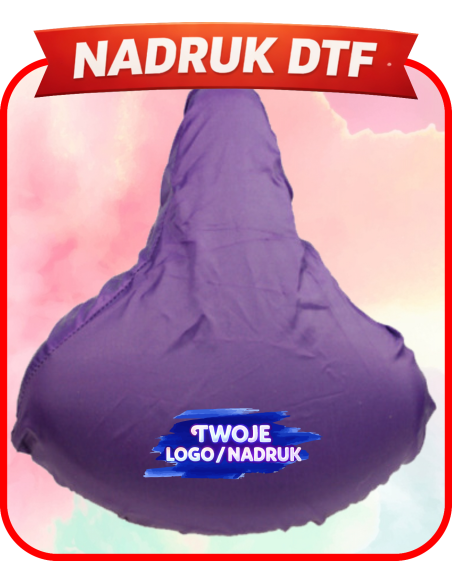 Pokrowiec na siodełko firmowa PERSONALIZACJA NADRUK DTF Twoja grafika 10 SZT