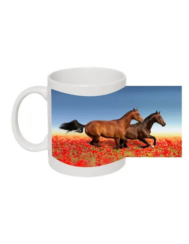 Kubek z Nadrukiem – Kubek Miłośnika Koni Gotowy Projekt