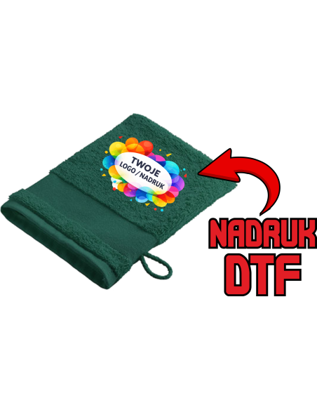 Wash Glove Rękawica myjąca REKLAMOWA NADRUK DTF Logo grafika 20sztuk