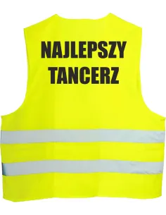 Kamizelka Odblaskowa Nadrukiem Tył Najlepszy Tancerz
