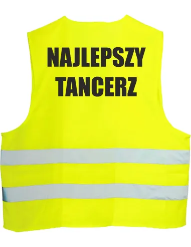 Kamizelka Odblaskowa Nadrukiem Tył Najlepszy Tancerz