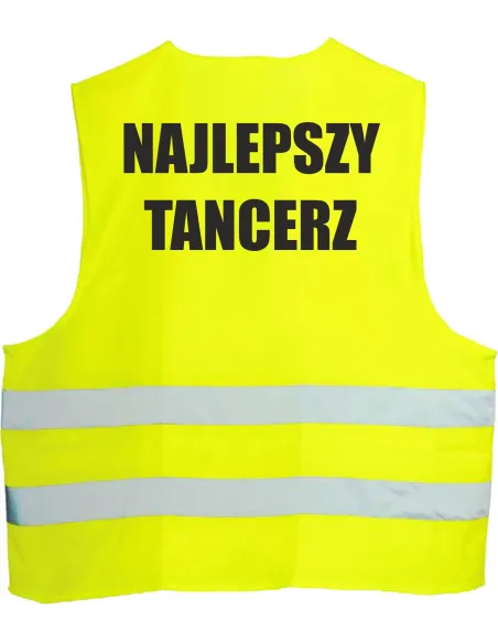 Kamizelka Odblaskowa Nadrukiem Tył Najlepszy Tancerz