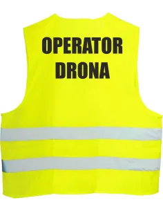 Kamizelka Odblaskowa 1 szt Nadrukiem Tył Operator Drona
