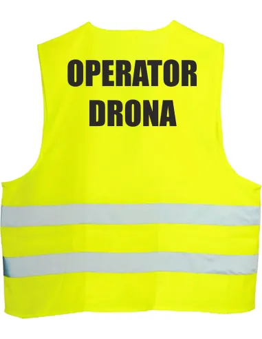 Kamizelka Odblaskowa 1 szt Nadrukiem Tył Operator Drona