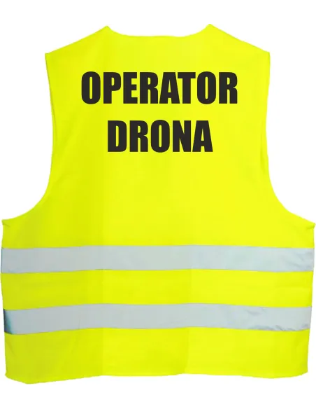 Kamizelka Odblaskowa 1 szt Nadrukiem Tył Operator Drona