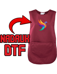 Tabard Z Kieszenią Dla Pań ODZIEŻ REKLAMOWA NADRUK DTF Logo grafika 20sztuk