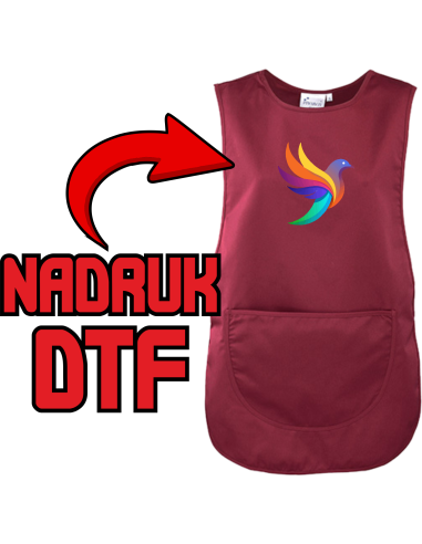 Tabard Z Kieszenią Dla Pań ODZIEŻ REKLAMOWA NADRUK DTF Logo grafika 20sztuk
