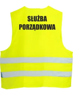 Kamizelka Odblaskowa 1 szt Nadrukiem Tył Służba Porządkowa