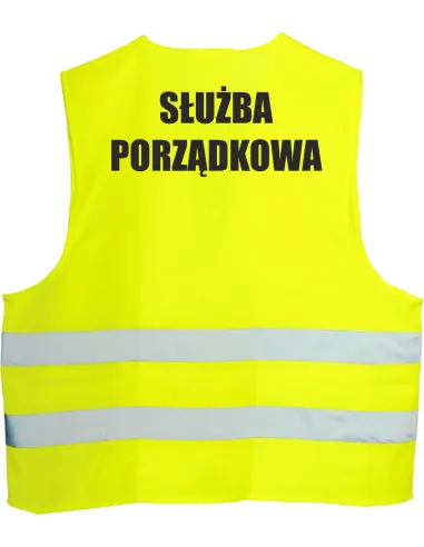 Kamizelka Odblaskowa 1 szt Nadrukiem Tył Służba Porządkowa