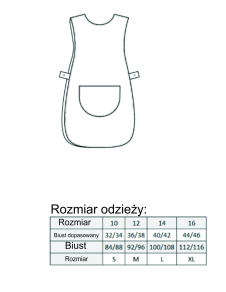 Damski tabard firmowa PERSONALIZACJA NADRUK DTF Twoja grafika 10 SZT
