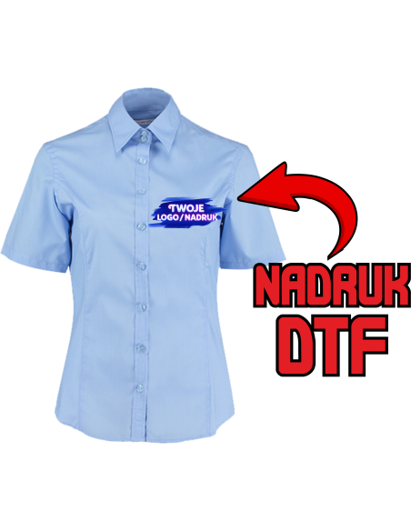 Biznesowa Koszula damska ODZIEŻ REKLAMOWA NADRUK DTF Logo grafika 20sztuk