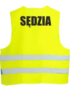 Kamizelka Odblaskowa 1 szt – Nadrukiem Tył Sędzia 1 szt