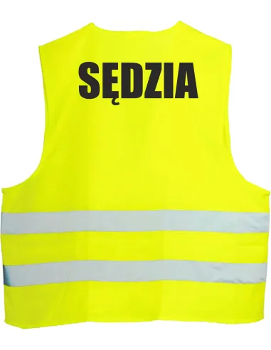 Kamizelka Odblaskowa 1 szt – Nadrukiem Tył Sędzia 1 szt