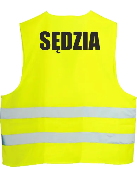 Kamizelka Odblaskowa 1 szt – Nadrukiem Tył Sędzia 1 szt