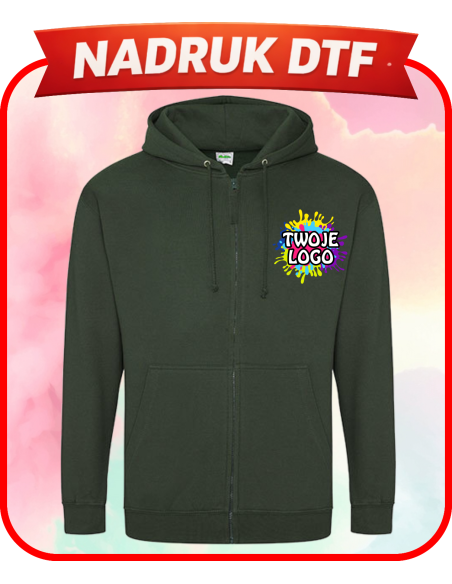 Bluza z suwakiem firmowa PERSONALIZACJA NADRUK DTF Twoja grafika 10 SZT